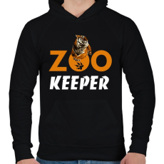 PRINTFASHION ZOO KEEPER - Férfi kapucnis pulóver - Fekete
