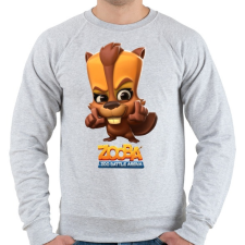 PRINTFASHION Zooba - Besty  - Férfi pulóver - Sport szürke férfi pulóver, kardigán