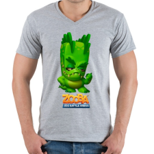 PRINTFASHION Zooba - Donna - Férfi V-nyakú póló - Sport szürke férfi póló
