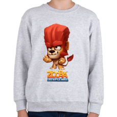 PRINTFASHION Zooba - Duke  - Gyerek pulóver - Sport szürke