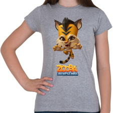 PRINTFASHION Zooba - Jade  - Női póló - Sport szürke női póló