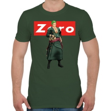 PRINTFASHION Zoro - Férfi póló - Katonazöld férfi póló