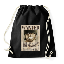 PRINTFASHION zoro körözési plakát (elmosott) - Sportzsák, Tornazsák - Fekete tornazsák