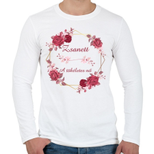 PRINTFASHION Zsanett - Férfi hosszú ujjú póló - Fehér férfi póló