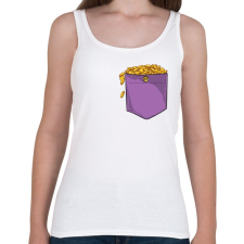 PRINTFASHION ZSEB-Aranyérmék - Női atléta - Fehér női trikó