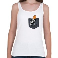 PRINTFASHION ZSEB-Cica röntgen - Női atléta - Fehér