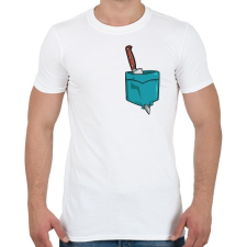 PRINTFASHION ZSEB-Kés - Férfi póló - Fehér férfi póló