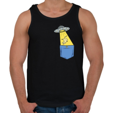 PRINTFASHION ZSEB-UFO - Férfi atléta - Fekete