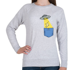 PRINTFASHION ZSEB-UFO - Női pulóver - Sport szürke