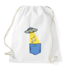 PRINTFASHION ZSEB-UFO - Sportzsák, Tornazsák - Fehér tornazsák