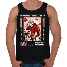 PRINTFASHION Zseniális teknős - Férfi atléta - Fekete atléta, trikó