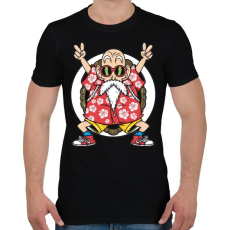 PRINTFASHION Zseniális teknős - Férfi póló - Fekete