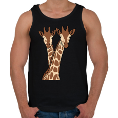 PRINTFASHION zsiráf - Férfi atléta - Fekete