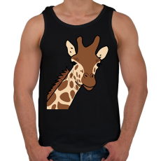 PRINTFASHION zsiráf - Férfi atléta - Fekete