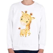 PRINTFASHION Zsiráf  - Gyerek pulóver - Fehér gyerek pulóver, kardigán