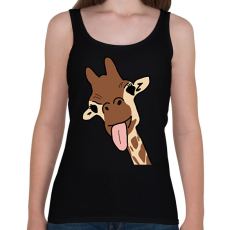 PRINTFASHION Zsiráf - Női atléta - Fekete