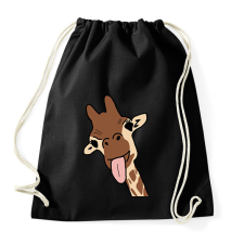 PRINTFASHION Zsiráf - Sportzsák, Tornazsák - Fekete tornazsák