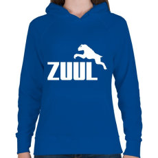 PRINTFASHION Zuul - Női kapucnis pulóver - Királykék