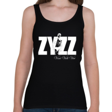 PRINTFASHION Zyzz - Veni Vidi Vici - Fehér - Női atléta - Fekete