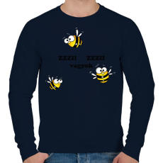 PRINTFASHION Zzzii zzzii vagyok - Férfi pulóver - Sötétkék
