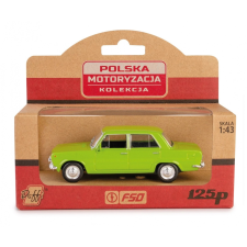  PRL jármű Fiat 125p zöld autópálya és játékautó