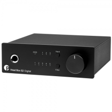 Pro-Ject Head Box S2 Digital fejhallgató erősítő és DSD DAC, fekete fejhallgató erősítő