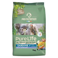  Pro-Nutrition PureLife Cat Sterilized Sardine 8kg macskaeledel