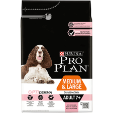 Pro Plan medium/large adult 7+ sensitiv skin lazac 14kg kutyaeledel