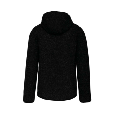 PROACT cipzáras kapucnis vastag Női pulóver bolyhos belsővel PA366, Dark Grey Melange-XL