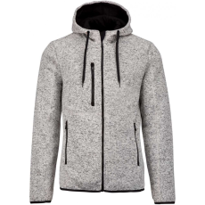 PROACT Férfi kabát Proact PA365 Men'S Heather Hooded Jacket -4XL, Light Grey Mélange