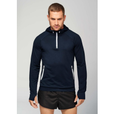 PROACT Férfi kapucnis pulóver Proact PA360 Zip neck Hooded Sports Sweatshirt -XL, Red