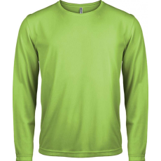PROACT Férfi póló Proact PA443 Men'S Long-Sleeved Sports T-Shirt -2XL, Lime