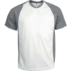 PROACT Férfi póló Proact PA467 Two-Tone Short-Sleeved T-Shirt -M, White/Fine Grey