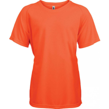 PROACT Gyerek póló Proact PA445 Kids&#039; Short Sleeved Sports T-Shirt -12/14, Fluorescent Orange gyerek póló