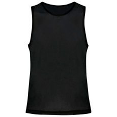 PROACT hálós megkülönböztető ujjatlan sportpóló PA043, Black-2XL/3XL