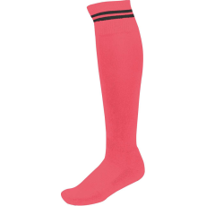 PROACT hosszú szárú csíkos sportzokni PA015, Sporty Pink/Dark Grey-39/42
