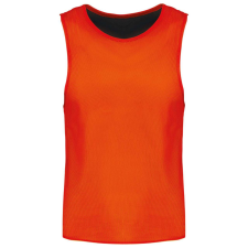 PROACT két rétgű, eltérő színű gyerek ujjatlan kifordítható sportpóló PA048, Spicy Orange/Black-6/10 gyerek póló