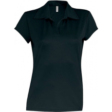 PROACT Női blúz Proact PA483 Ladies' Short-Sleeved polo Shirt -M, Black