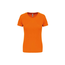 PROACT Női környakas raglános rövid ujjú sportpóló PA439, Fluorescent Orange-XS