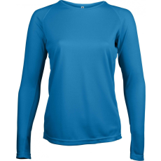 PROACT Női póló Proact PA444 Ladies' Long-Sleeved Sports T-Shirt -S, Aqua Blue