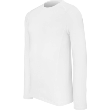 PROACT PA005 férfi hosszú ujjú sztreccs sportpóló Proact, White-XS férfi póló