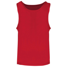 PROACT PA047 ujjatlan hálós gyerek megkülönböztető sportpóló Proact, Sporty Red-6/10