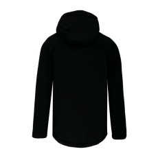 PROACT PA240 bársonyos tapintású unisex kapucnis kabát Proact, Black/White-M