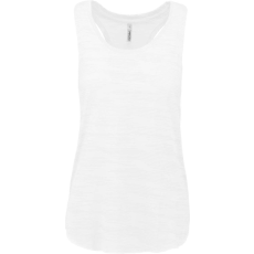 PROACT PA4009 laza szabású sporthátú ívelt aljú Női ujjatlan sportpóló Proact, White-XS