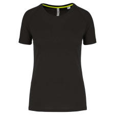 PROACT PA4013 rövid ujjú környakas Női sportpóló Proact, Black-XL női póló