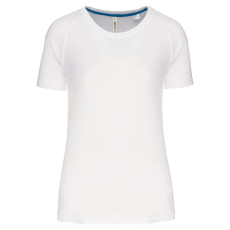 PROACT PA4013 rövid ujjú környakas Női sportpóló Proact, White-M