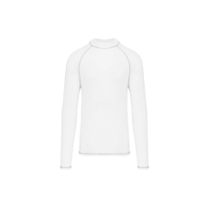 PROACT PA4017 hosszú ujjú férfi sportpóló UV védelemmel Proact, White-XS