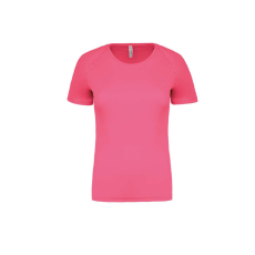 PROACT PA439 Női környakas raglános rövid ujjú sportpóló Proact, Fluorescent Pink-M