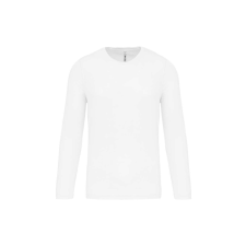 PROACT PA443 férfi hosszú ujjú kereknyakú sportpóló Proact, White-2XL férfi póló