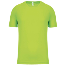 PROACT PA445 rövid ujjú kereknyakú gyerek sportpóló Proact, Lime-12/14 gyerek póló